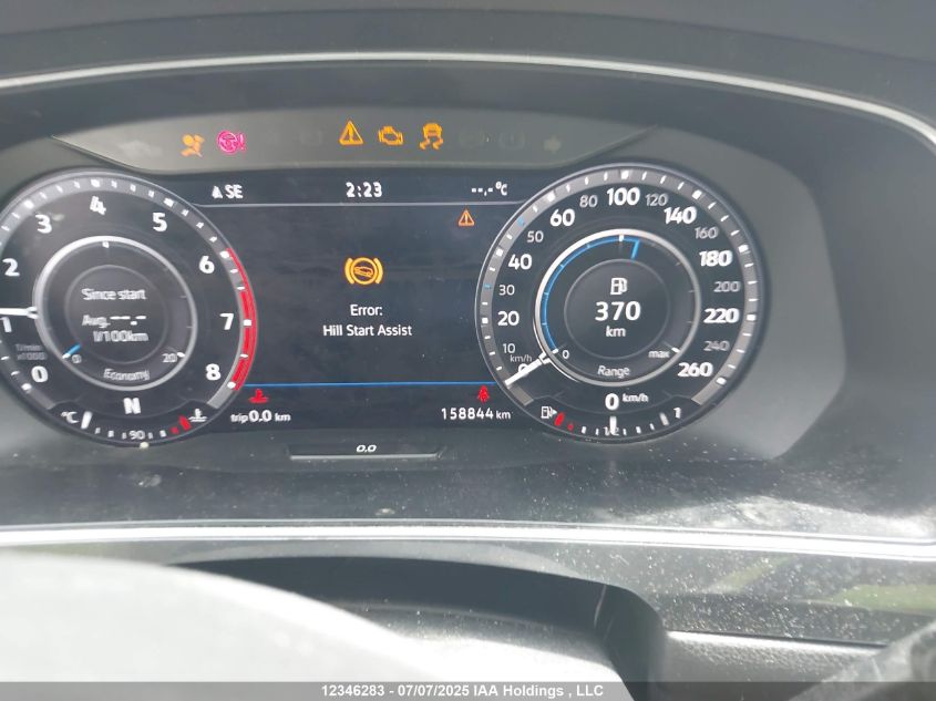 2018 Volkswagen Tiguan Highline VIN: 3VV4B7AX8JM017189 Lot: 12346283X