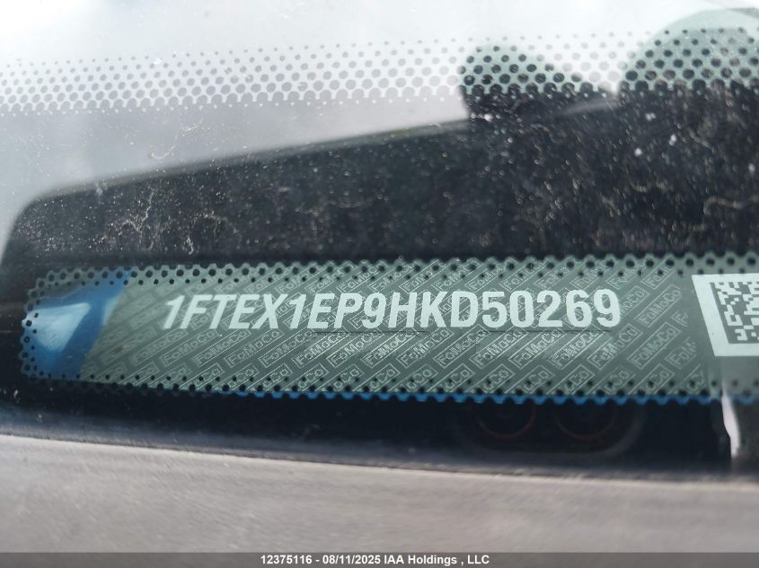 2017 Ford F-150 Xlt VIN: 1FTEX1EP9HKD50269 Lot: 12375116
