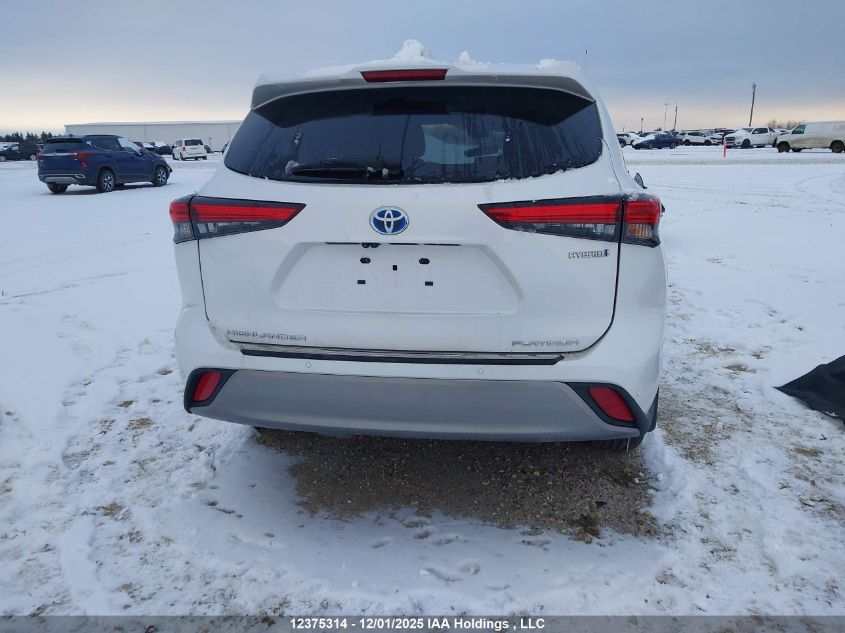 2023 Toyota Highlander Hybrid Limited/Hybrid Platinum VIN: 5TDEBRCH1PS586589 Lot: 12375314