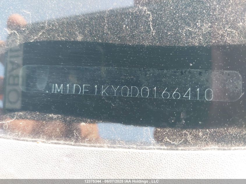 2013 Mazda Mazda2 VIN: JM1DE1KY0D0166410 Lot: 12375344