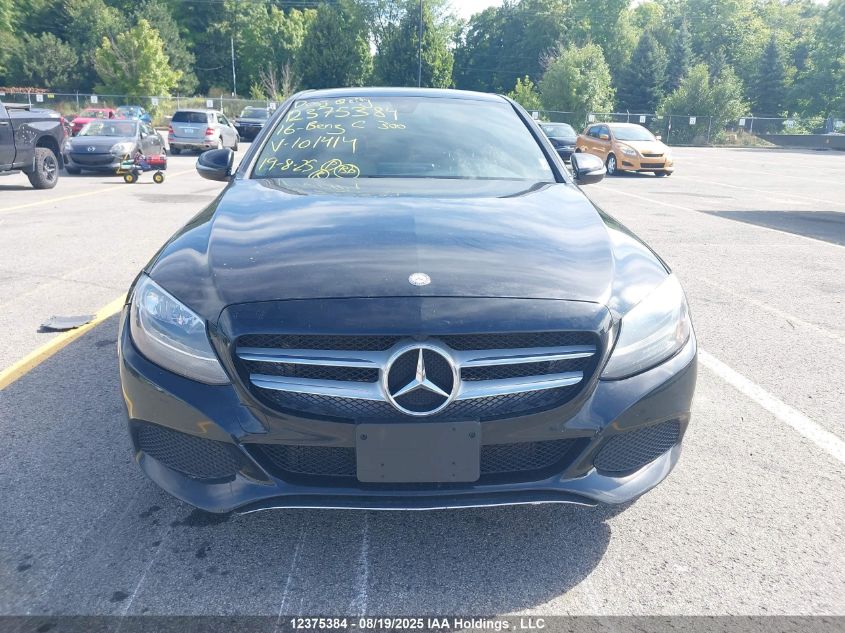 2016 Mercedes-Benz C 300 4Matic VIN: 55SWF4KB3GU101414 Lot: 12375384