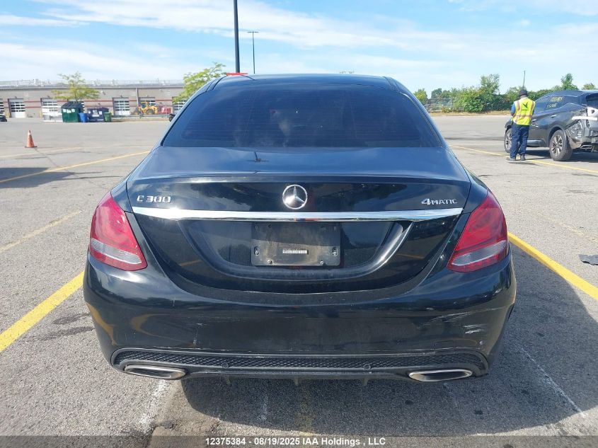 2016 Mercedes-Benz C 300 4Matic VIN: 55SWF4KB3GU101414 Lot: 12375384