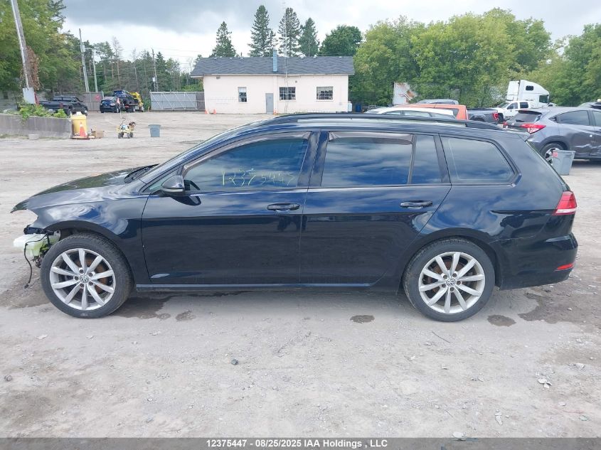2018 Volkswagen Golf Sportwagen S VIN: 3VW117AU3JM759121 Lot: 12375447