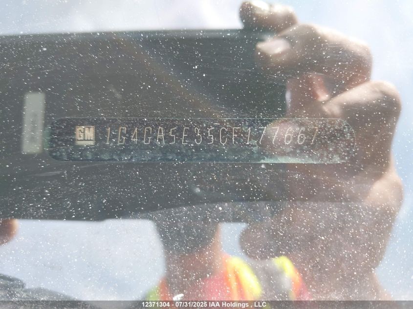 2012 Buick Lacrosse VIN: 1G4GA5E35CF177667 Lot: 12371304X