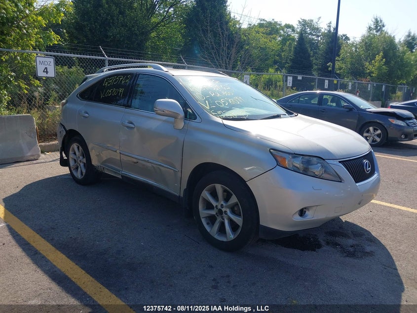 2T2BK1BA1AC058099 2010 Lexus Rx 350 auction photo 1