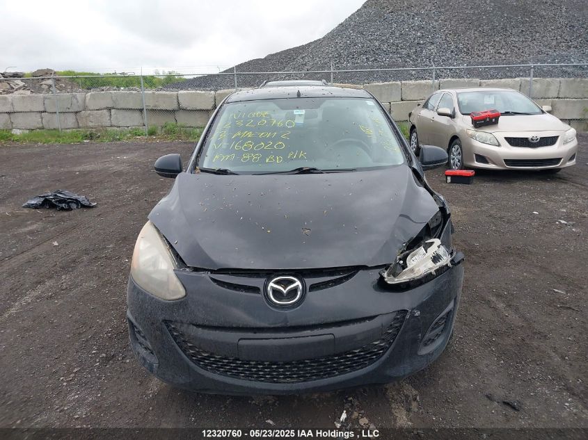 2013 Mazda Mazda2 Gx VIN: JM1DE1KY8D0168020 Lot: 12320760X