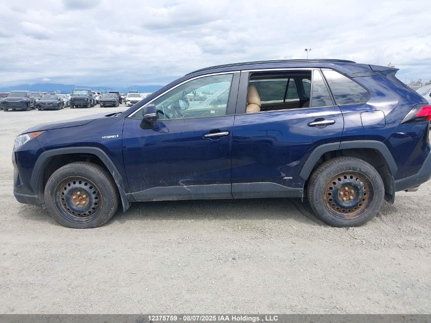 2021 Toyota Rav4 Hybrid Limited VIN: 2T3DWRFV6MW119583 Lot: 12375759