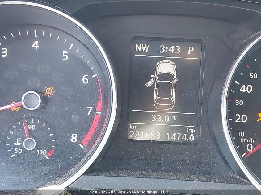 2016 Volkswagen Jetta 1.8 Tsi Comfortline/1.8 Tsi Highline VIN: 3VWL07AJ4GM289580 Lot: 12369322X