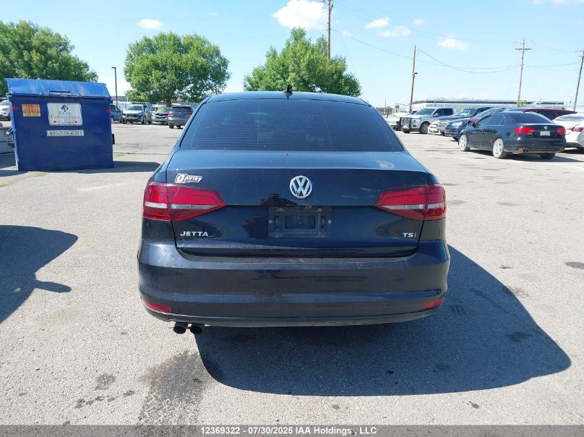 2016 Volkswagen Jetta 1.8 Tsi Comfortline/1.8 Tsi Highline VIN: 3VWL07AJ4GM289580 Lot: 12369322X