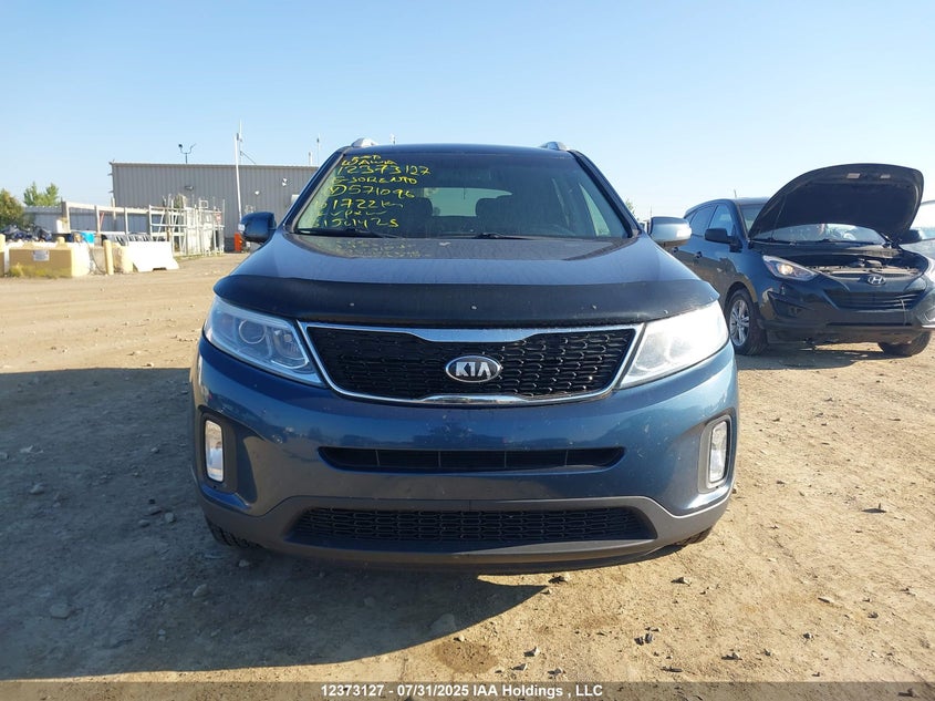 2015 Kia Sorento Lx V6 VIN: 5XYKTDA71FG571096 Lot: 12373127X