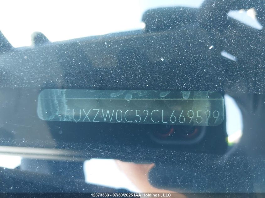 2012 BMW X5 xDrive35D VIN: 5UXZW0C52CL669529 Lot: 12373333X