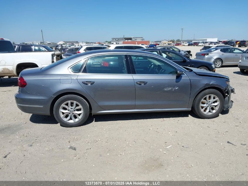 2017 Volkswagen Passat 1.8 Tsi Trendline+ VIN: 1VWAT7A39HC041408 Lot: 12373570X