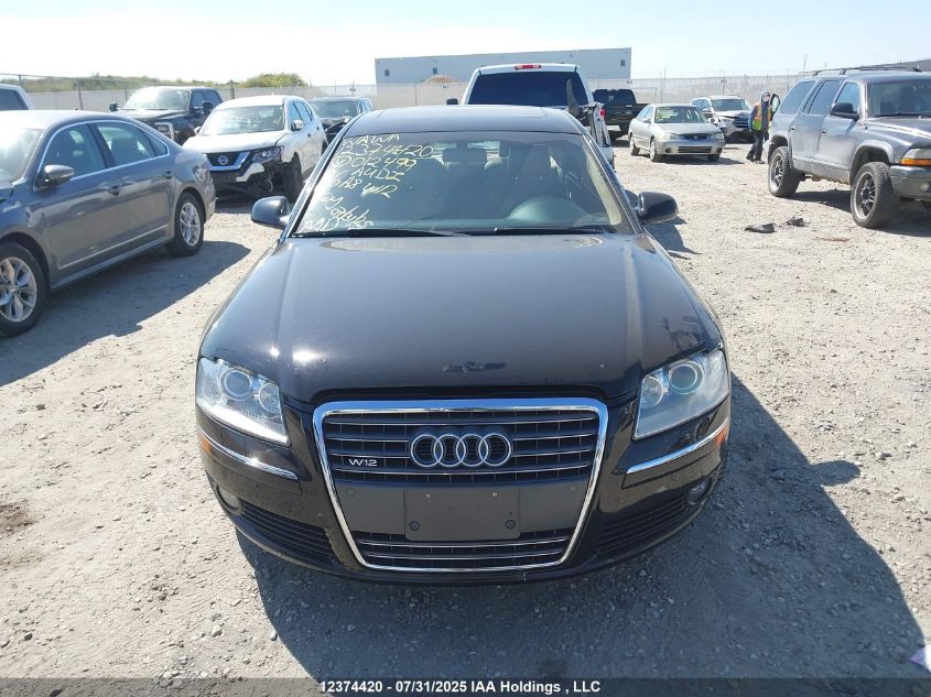 2006 Audi A8 W12 VIN: WAUMR44E26N012499 Lot: 12374420X