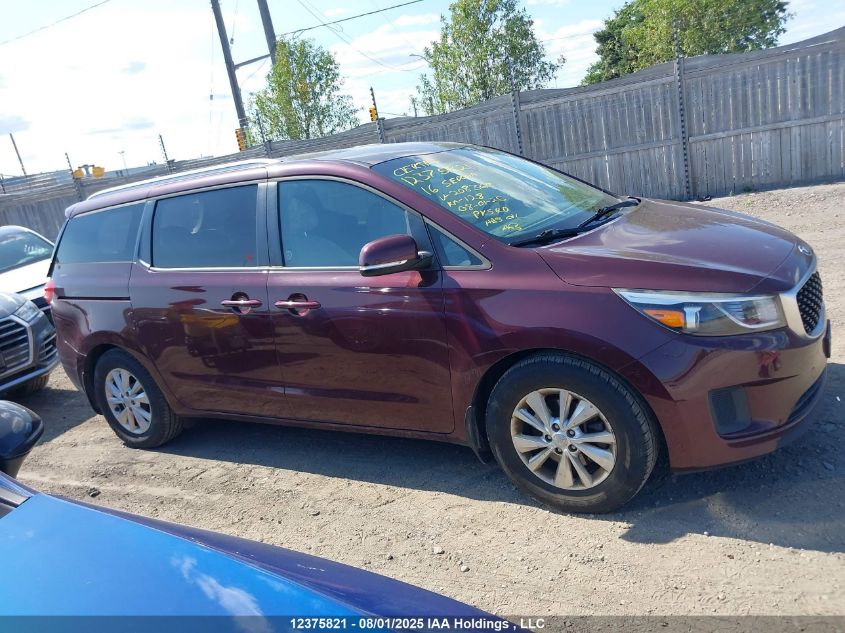 2016 Kia Sedona Lx VIN: KNDMB5C16G6208369 Lot: 12375821