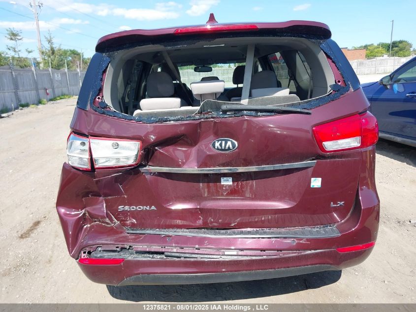2016 Kia Sedona Lx VIN: KNDMB5C16G6208369 Lot: 12375821
