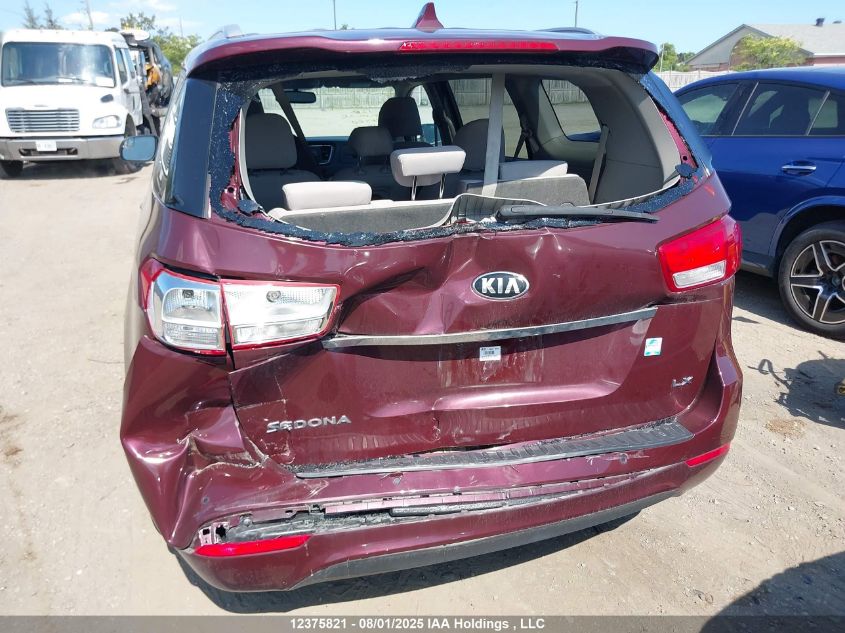 2016 Kia Sedona Lx VIN: KNDMB5C16G6208369 Lot: 12375821