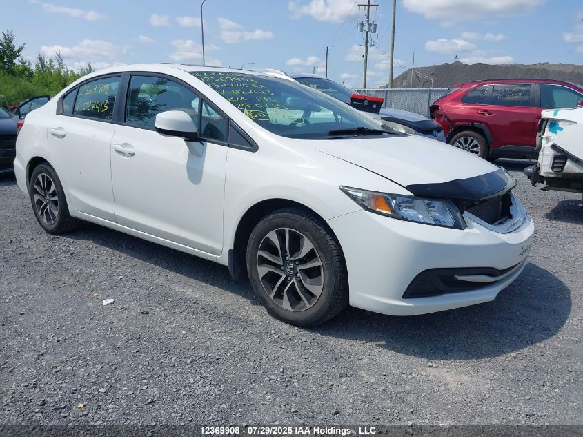 2013 Honda Civic Ex 4Dr VIN: 2HGFB2F57DH027413 Lot: 12369908X