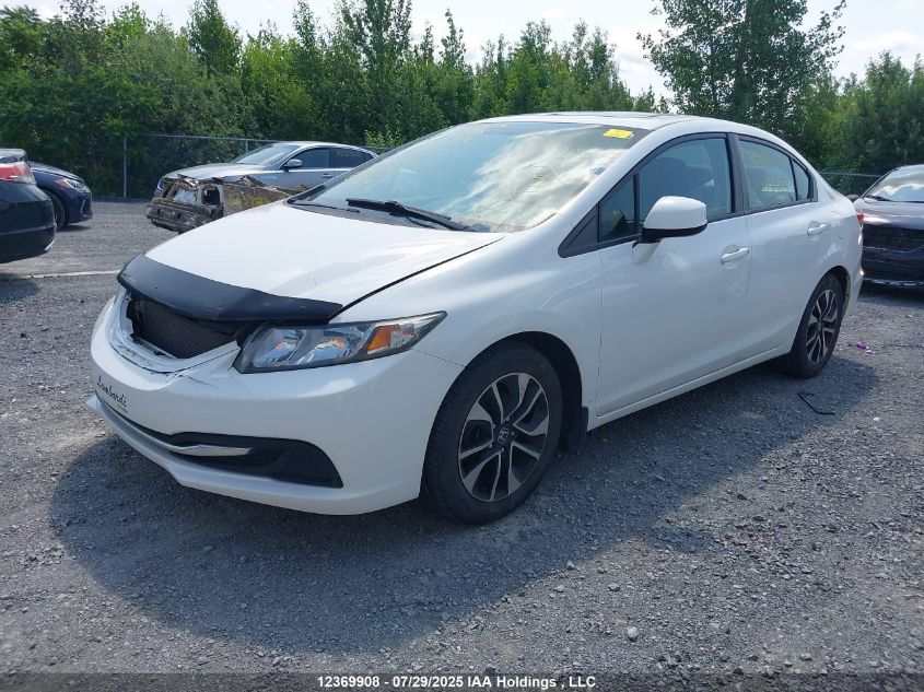 2013 Honda Civic Ex 4Dr VIN: 2HGFB2F57DH027413 Lot: 12369908X