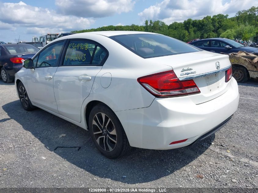 2013 Honda Civic Ex 4Dr VIN: 2HGFB2F57DH027413 Lot: 12369908X