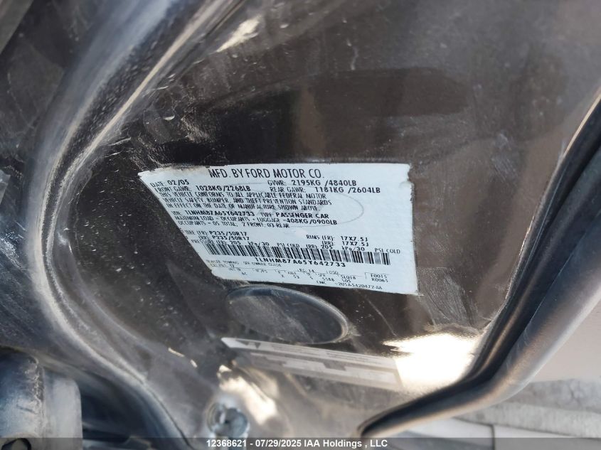 2005 Lincoln Ls V8 VIN: 1LNHM87A65Y642733 Lot: 12368621X