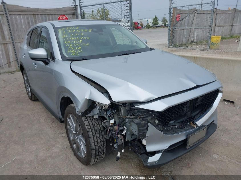 2021 Mazda Cx-5 Grand Touring JM3KFBDM2M1462700 from the USA