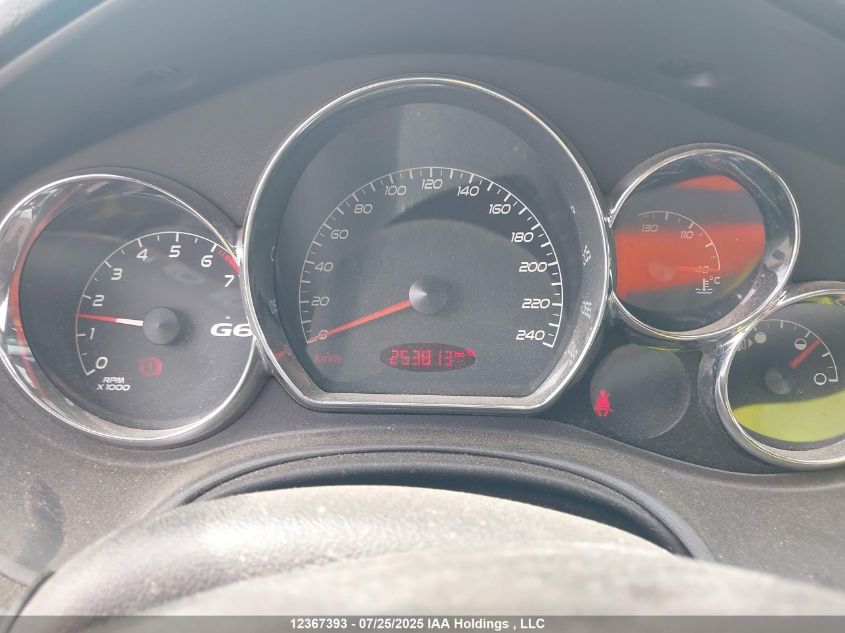 2008 Pontiac G6 Gt VIN: 1G2ZH361184261972 Lot: 12367393X