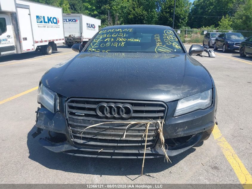 2012 Audi A7 Premium VIN: WAU3GCFC5CN051218 Lot: 12366121X