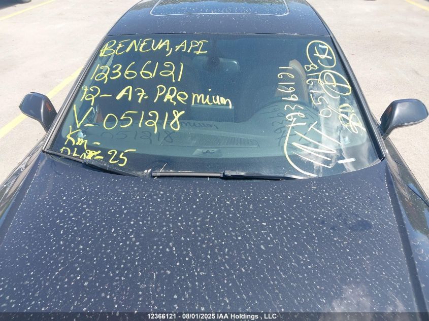 2012 Audi A7 Premium VIN: WAU3GCFC5CN051218 Lot: 12366121X