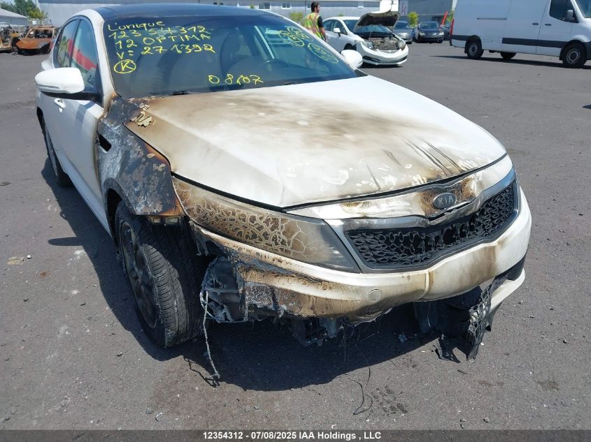 2012 Kia Optima Ex/Ex Luxury/Ex+ VIN: KNAGN4A74C5271392 Lot: 12354312X