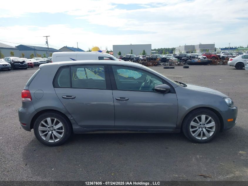2012 Volkswagen Golf 2.5L Comfortline/2.5L Highline/2.5L Sportline/2.5L Trendline VIN: WVWDA7AJ9CW266732 Lot: 12367605X