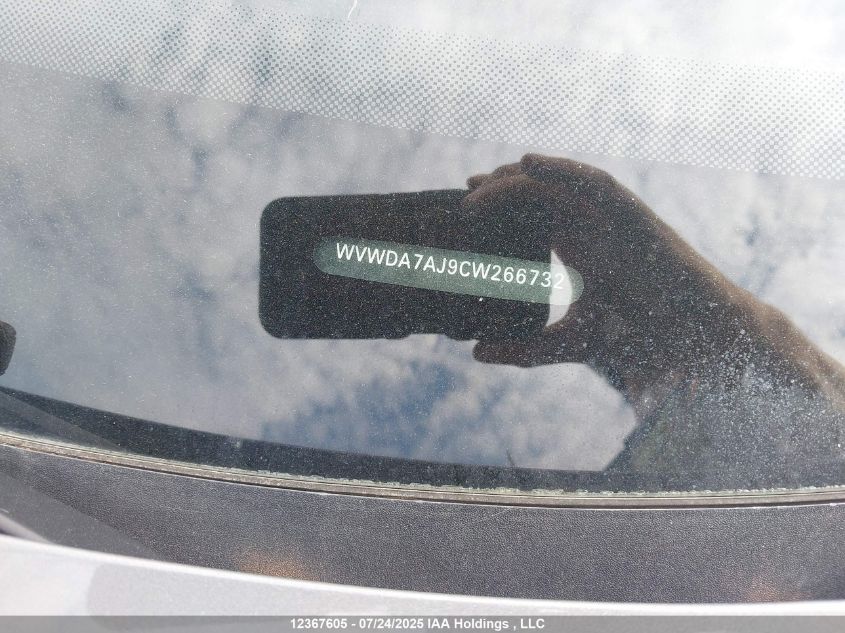 2012 Volkswagen Golf 2.5L Comfortline/2.5L Highline/2.5L Sportline/2.5L Trendline VIN: WVWDA7AJ9CW266732 Lot: 12367605X