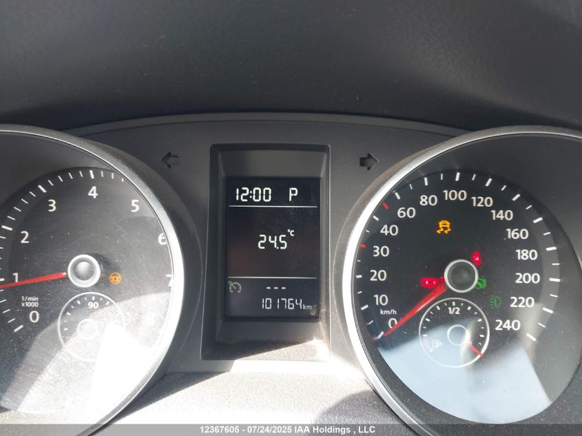 2012 Volkswagen Golf 2.5L Comfortline/2.5L Highline/2.5L Sportline/2.5L Trendline VIN: WVWDA7AJ9CW266732 Lot: 12367605X