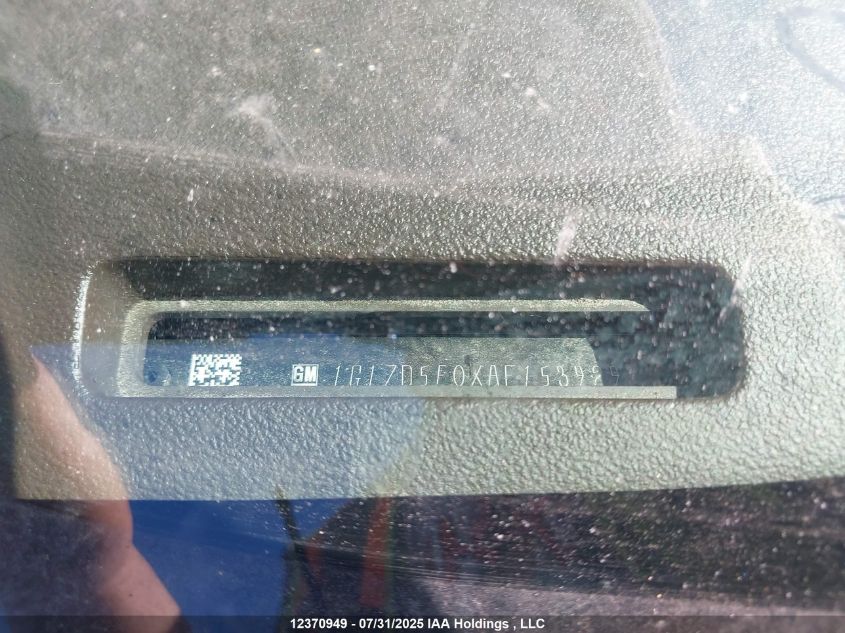 2010 Chevrolet Malibu Lt Platinum Edition VIN: 1G1ZD5E0XAF153929 Lot: 12370949X