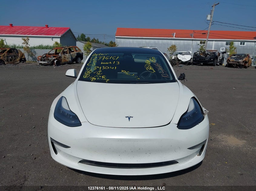 2023 Tesla Model 3 Rwd VIN: LRW3E1FA5PC843041 Lot: 12376161