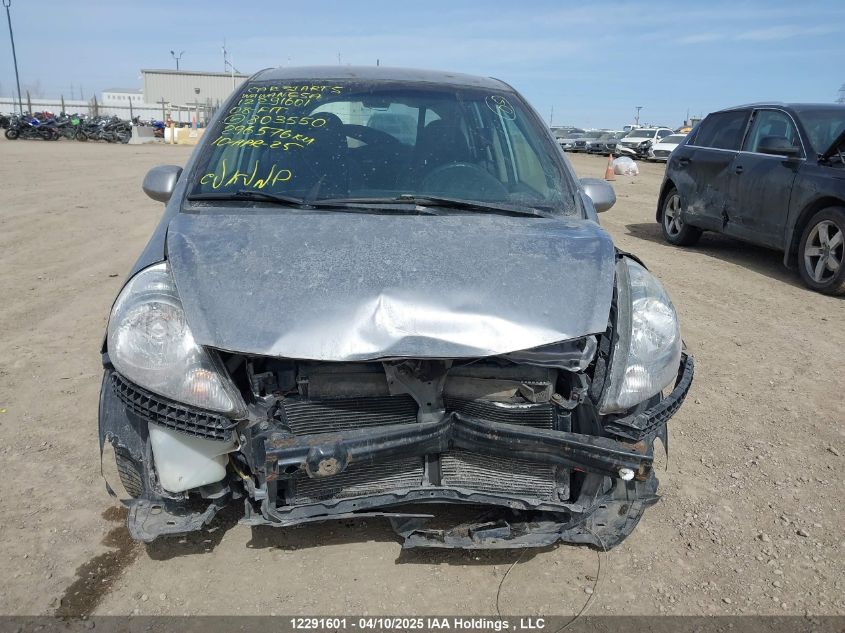 2008 Honda Fit Dx/Lx VIN: JHMGD38428S803550 Lot: 12291601X