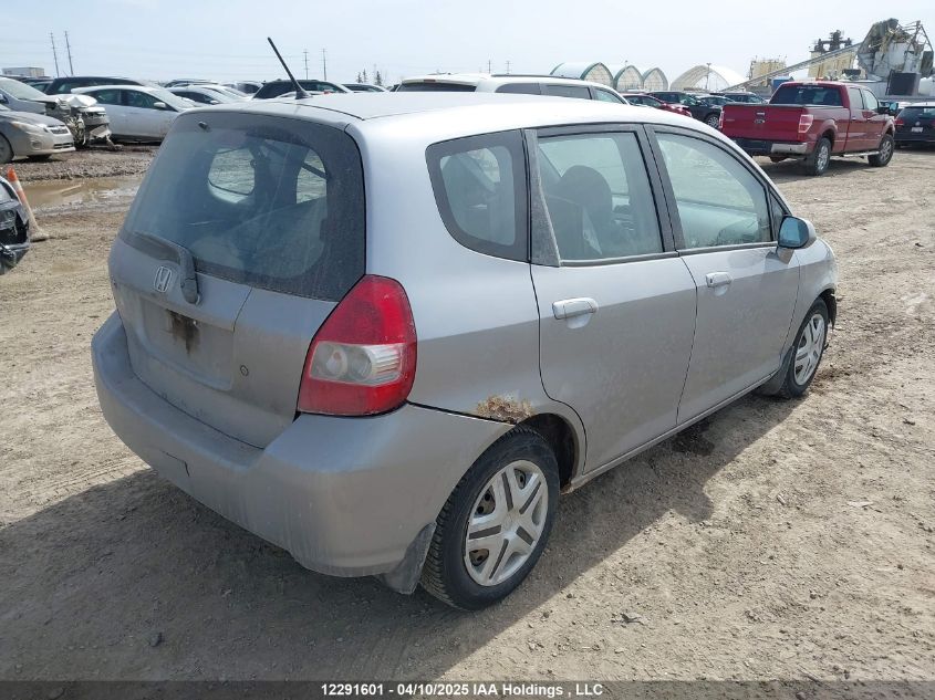 2008 Honda Fit Dx/Lx VIN: JHMGD38428S803550 Lot: 12291601X