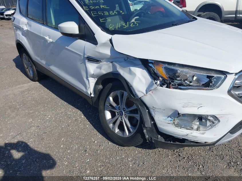 2017 Ford Escape Se VIN: 1FMCU0GD3HUE58853 Lot: 12376257