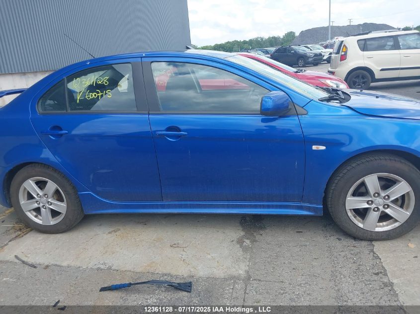 2009 Mitsubishi Lancer Se VIN: JA3AU26U09U600715 Lot: 12361128X