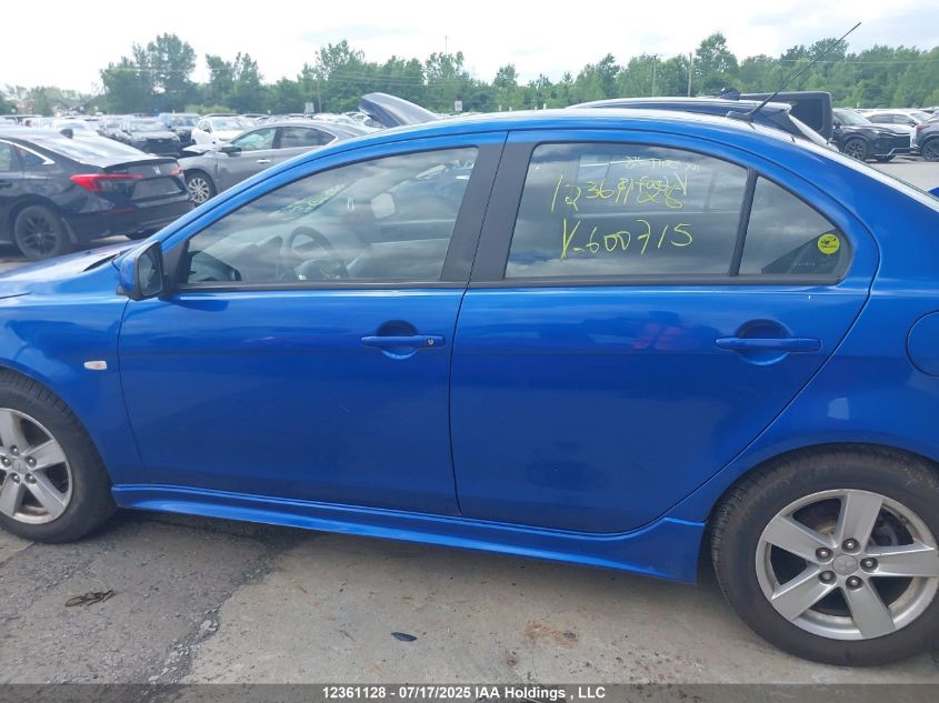 2009 Mitsubishi Lancer Se VIN: JA3AU26U09U600715 Lot: 12361128X