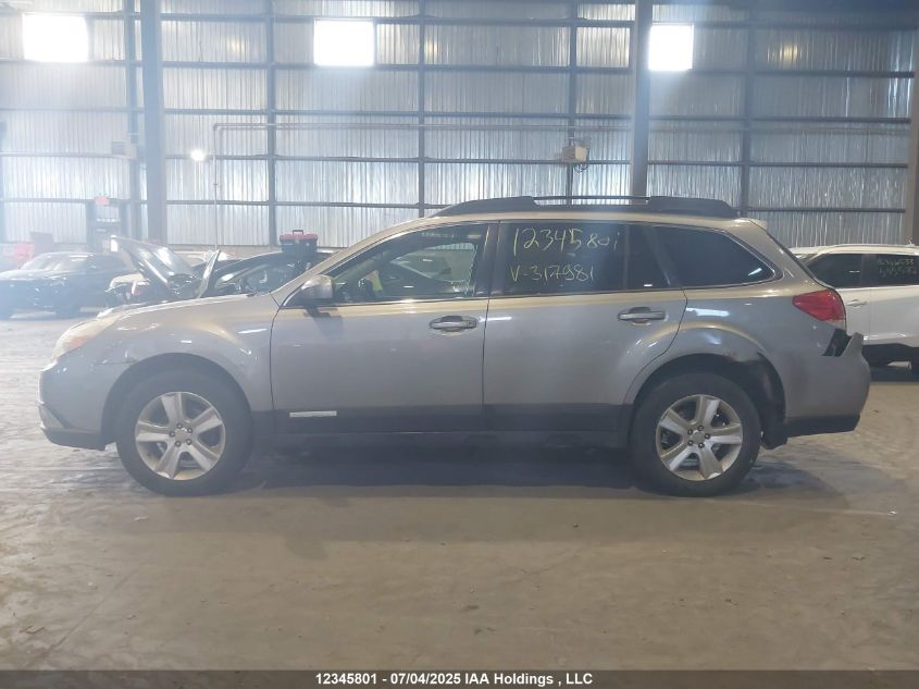 2010 Subaru Outback 2.5I Premium VIN: 4S4BRHBC1A3317981 Lot: 12345801X