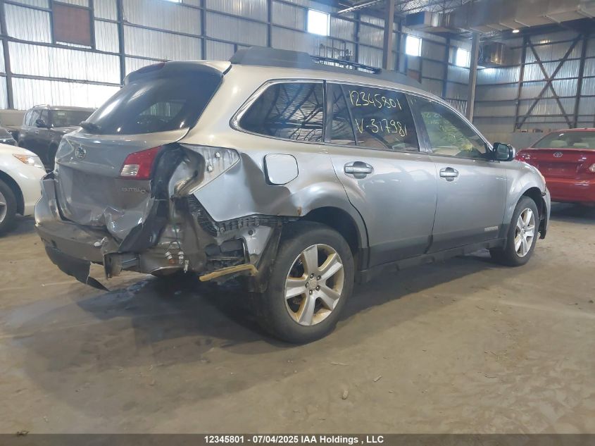 2010 Subaru Outback 2.5I Premium VIN: 4S4BRHBC1A3317981 Lot: 12345801X