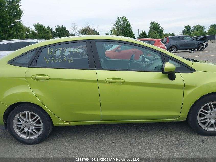 2012 Ford Fiesta Se VIN: 3FADP4BJXCM206346 Lot: 12373700X