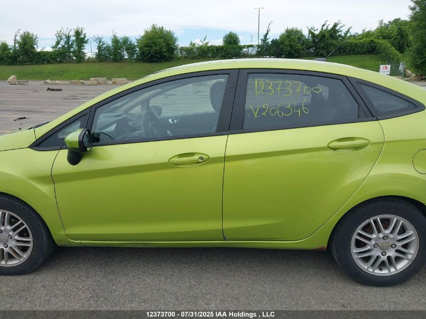 2012 Ford Fiesta Se VIN: 3FADP4BJXCM206346 Lot: 12373700X