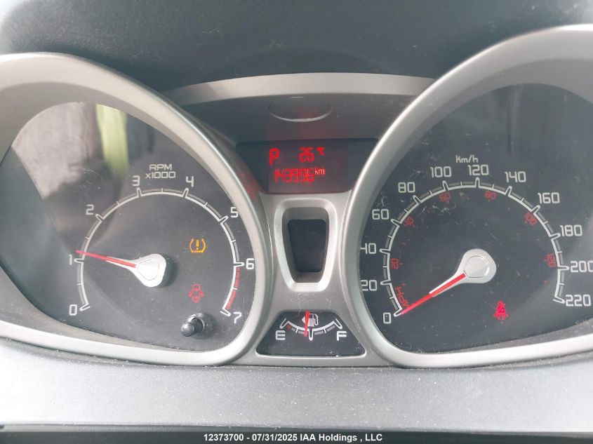 2012 Ford Fiesta Se VIN: 3FADP4BJXCM206346 Lot: 12373700X