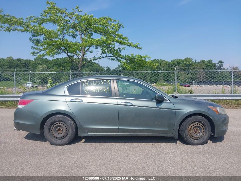 2009 Honda Accord Lx VIN: 1HGCP26399A801329 Lot: 12360508X