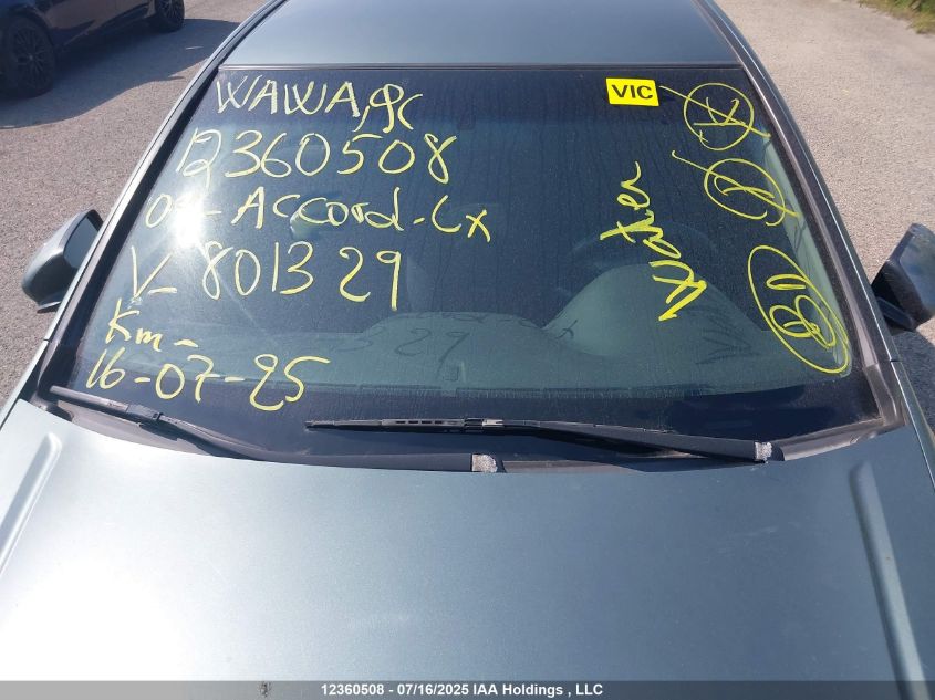 2009 Honda Accord Lx VIN: 1HGCP26399A801329 Lot: 12360508X