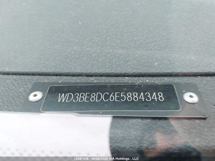 2014 Mercedes-Benz Sprinter 2500 High Roof VIN: WD3BE8DC6E5884348 Lot: 12347434X