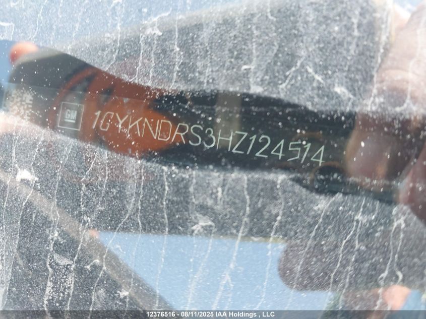 2017 Cadillac Xt5 Luxury VIN: 1GYKNDRS3HZ124514 Lot: 12376516