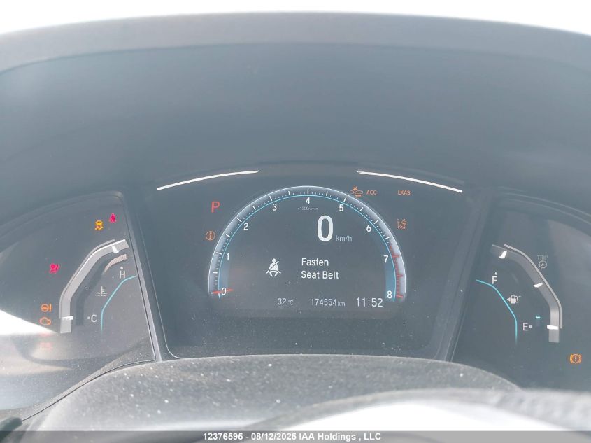 2019 Honda Civic Lx VIN: 2HGFC2F57KH026675 Lot: 12376595