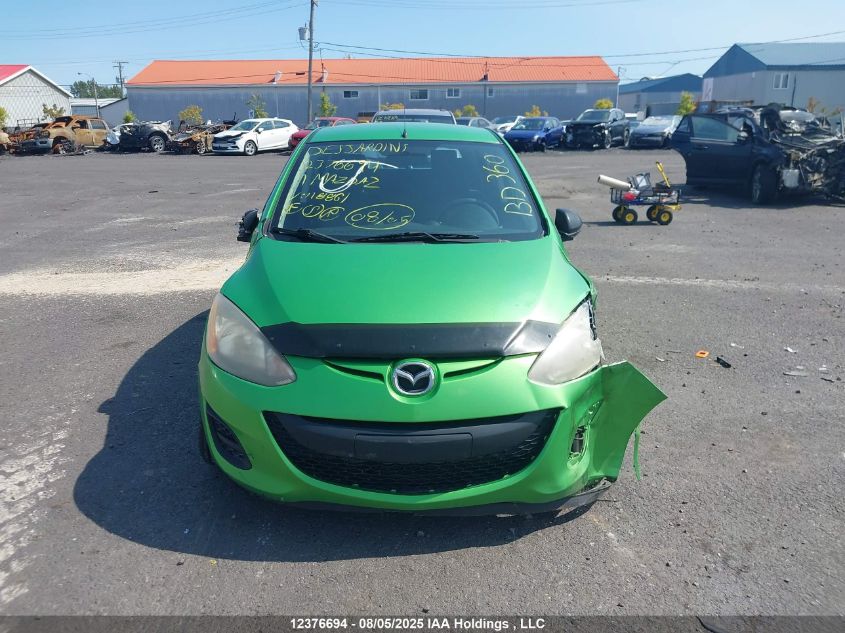 2011 Mazda Mazda2 VIN: JM1DE1HY7B0118861 Lot: 12376694